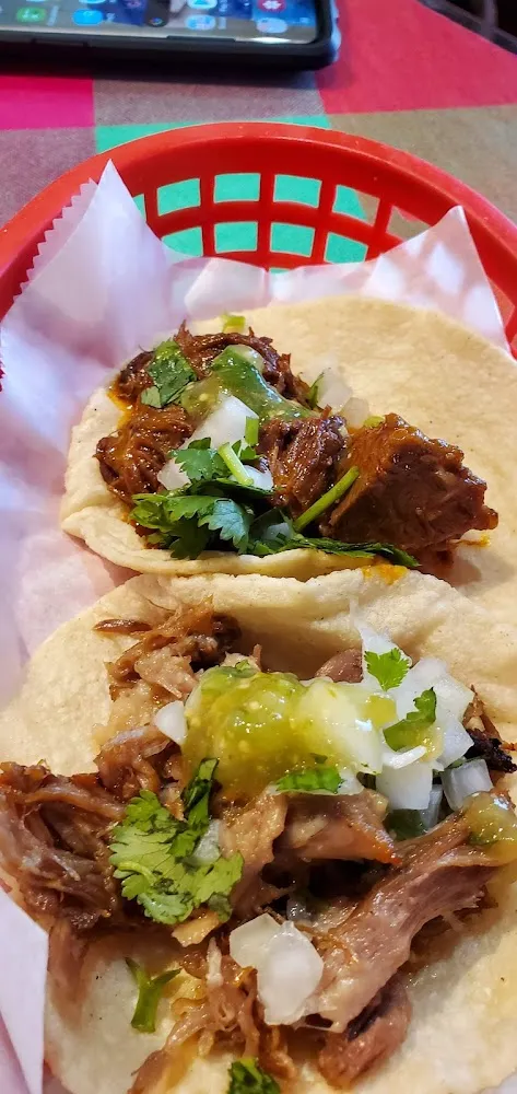 Carnitas and Pastor Tacos